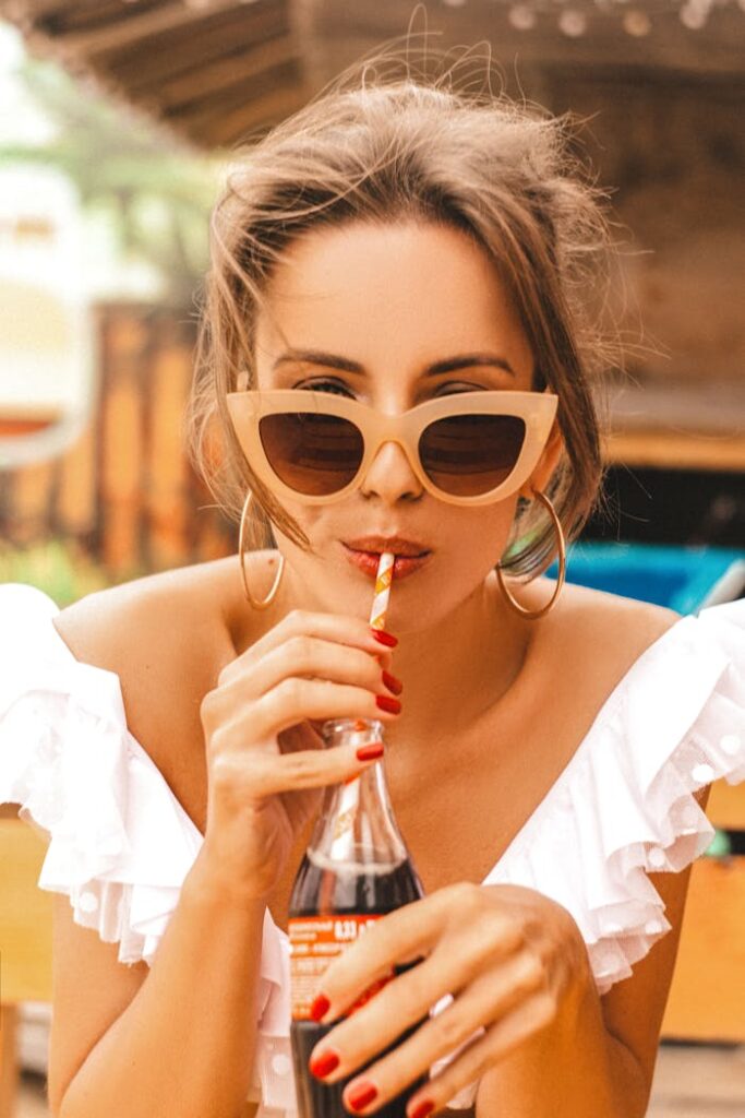 Portrait of a Woman Drinking